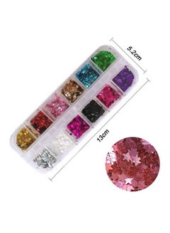 EBANKU Star Glitter Confetti 24 Boxes Colorful Stars Holographic Sequins Laser Glitter Nail Art Flakes Nail Glitter 3D Manicure Decals Nail Decoration  - Image 3
