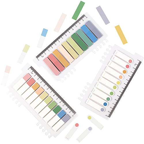 YUNA Morandi Sticky Notes, Writable Index Tabs, Set of 10 x 3 Packs Colorful Macaron Memo Stickers, Waterproof for Books, Folders, Glass, Monitors & Filing Cabinets, 200 Pieces/Pack, Morandi - Image 2