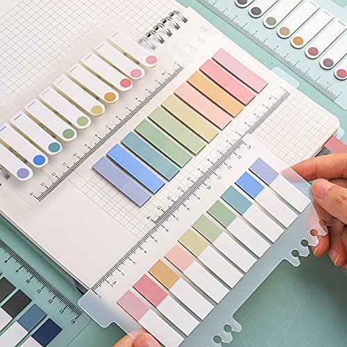 YUNA Morandi Sticky Notes, Writable Index Tabs, Set of 10 x 3 Packs Colorful Macaron Memo Stickers, Waterproof for Books, Folders, Glass, Monitors & Filing Cabinets, 200 Pieces/Pack, Morandi - Image 4