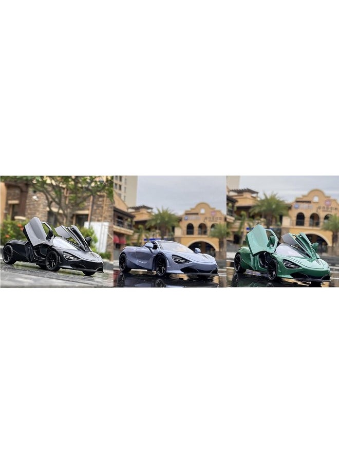 Sky Tech Sky Tech® McLaren 720s Model Car Sports Car 1:32 Exclusive Alloy Metal Pull Back Die-cast Car Diecast Metal Pullback Toy car with Openable Doors & Light Music Gifts Toys for Kids【Colors as Per Stock】  - Image 2