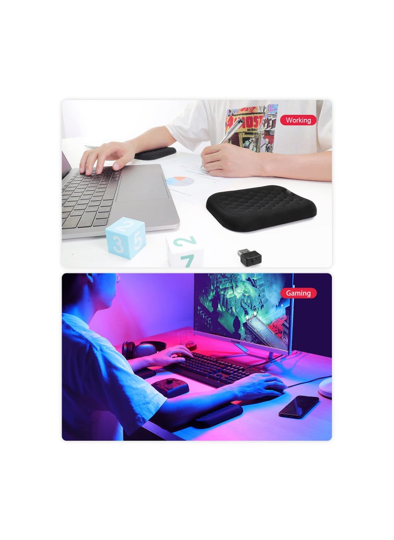 Generic - Wrist Rest Pad, 2 Pcs Elbow Rest Pads for Desk, Armrest Pad, Elbow Rest Pad, Relieve Elbow Pain, Computer Armrest, Arm Wrist Rest Support Mouse Pad for Desk (6.3X4.3X0.76inches) - Image 1