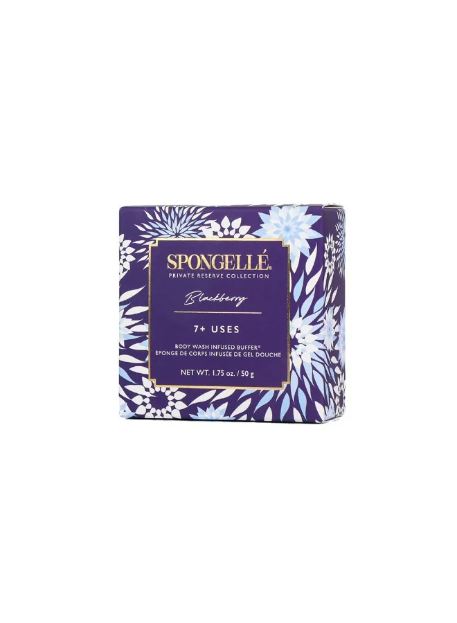 spongelle Private Reserve Blackberry Flower Body Wash Infused Spongette 50 g (7+Uses)
