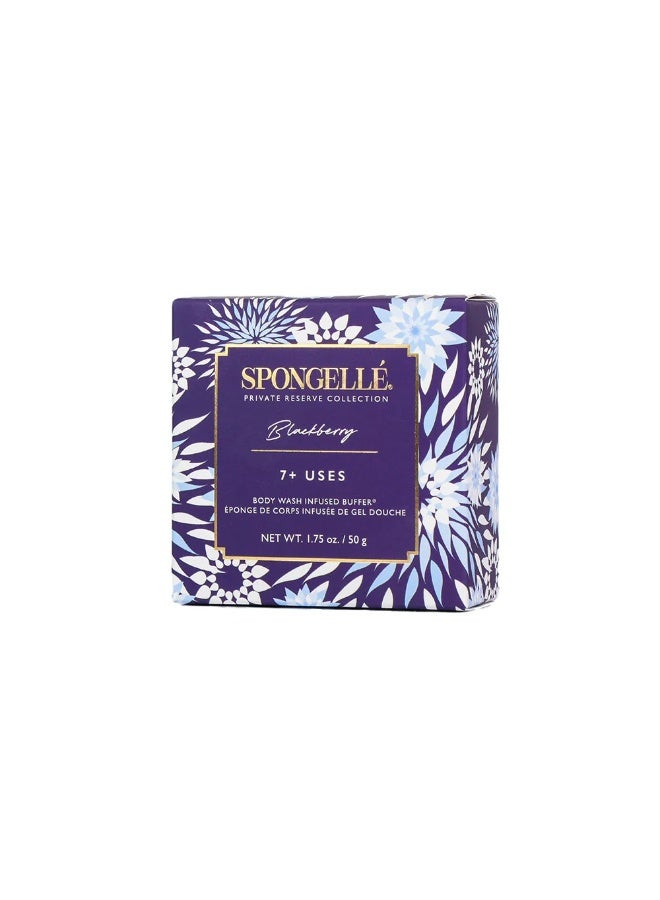 SPONGELLÉ Private Reserve Blackberry Flower Body Wash Infused Spongette 50 g (7+Uses) - Image 2