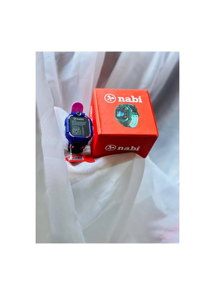 Nabi Smart watch Nabi for children z7a supports a camera to protect and identify them anywhere through GPS. You can determine their location at any time by connecting the mobile to the watch and supports a SIM card. Turquoise color  - Image 3