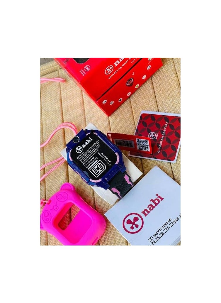 Nabi Smart watch Nabi for children z7a supports a camera to protect and identify them anywhere through GPS. You can determine their location at any time by connecting the mobile to the watch and supports a SIM card. Turquoise color  - Image 4