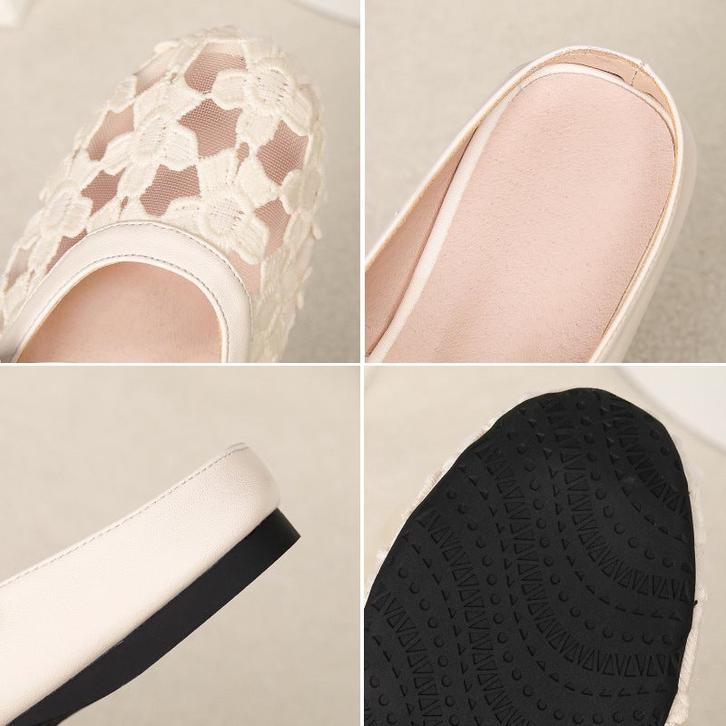 Women's Breathable Mary Jane Flats with Hollow Cutouts, Round Toe Slip-on - Image 2