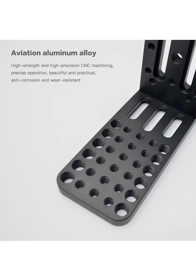 Generic L Camera Bracket, Vertical Horizontal Switching Tripod Quick Release Plate Universal for DSLR Camera for Canon for Nikon for Sony for DJI for Osmo for Ronin for Zhiyun Stabilizer Tripod Monopod  - Image 4
