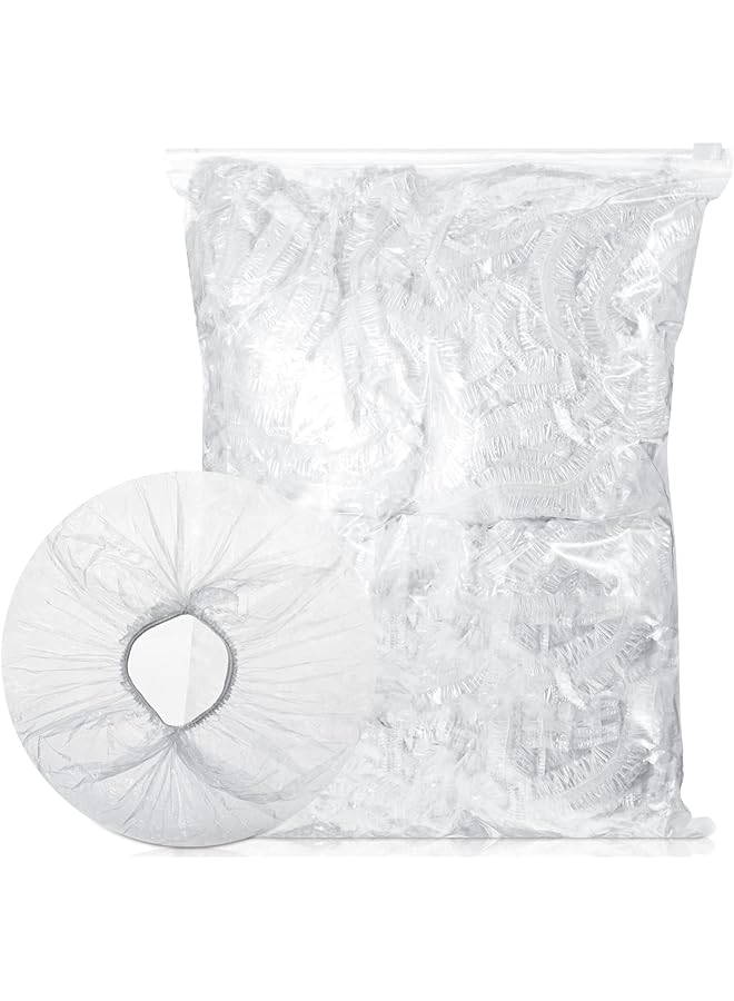 Zaboon Food Covers Elastic Plastic Covers With Elastic Edge 16.5" Food Storage Covers Reusable Stretch Bowl Covers For Outside Picnic Clear Plate Wrap Food Lids For Leftovers (300 Pcs) - Image 1