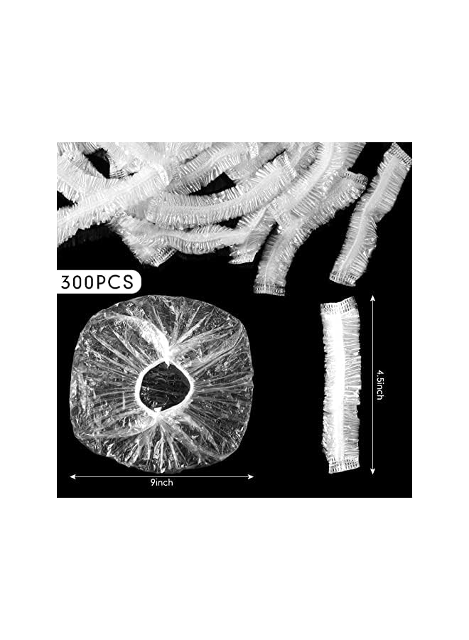 Zaboon Food Covers Elastic Plastic Covers With Elastic Edge 16.5" Food Storage Covers Reusable Stretch Bowl Covers For Outside Picnic Clear Plate Wrap Food Lids For Leftovers (300 Pcs) - Image 3