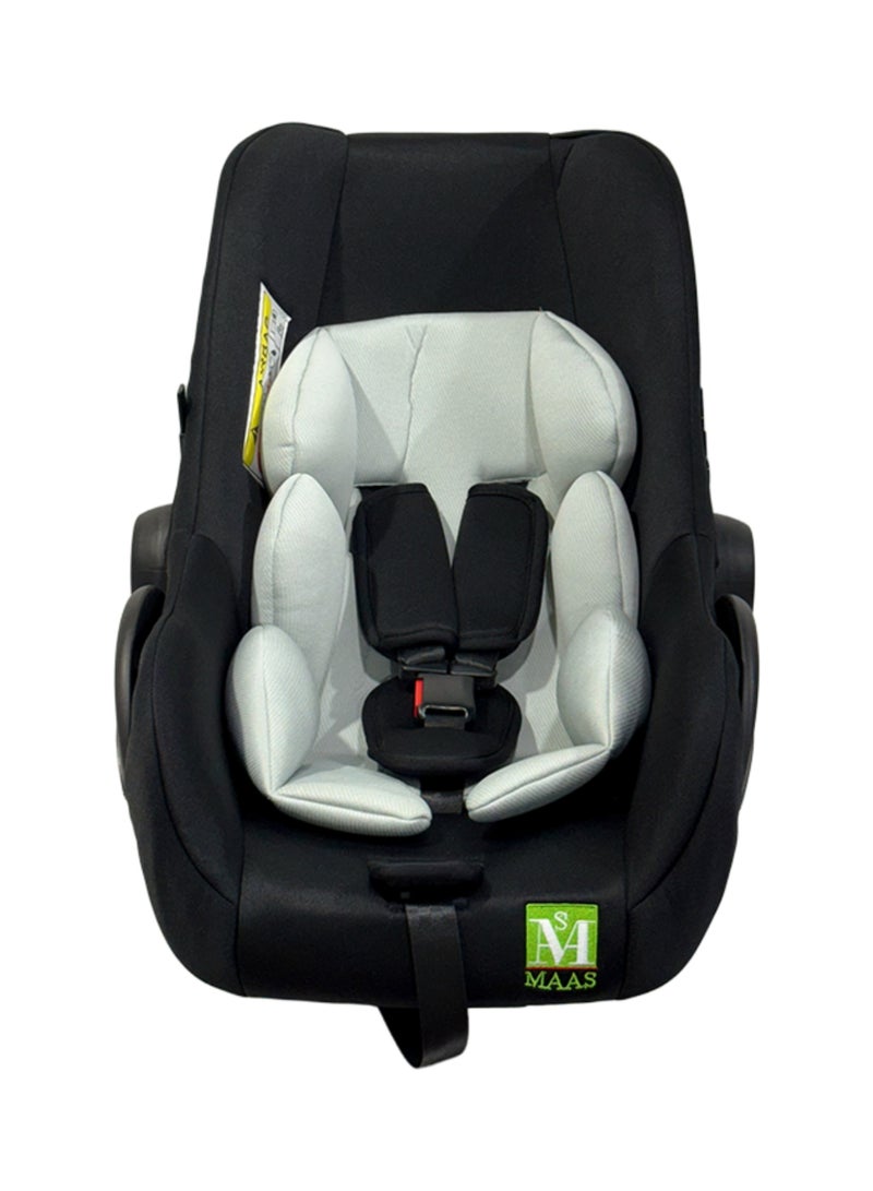 MAAS Portable Baby Car Seat Padded Soft Material Three Point Harness Ergonomic Design with Carrier Washable from Birth to 15 Months - Image 2