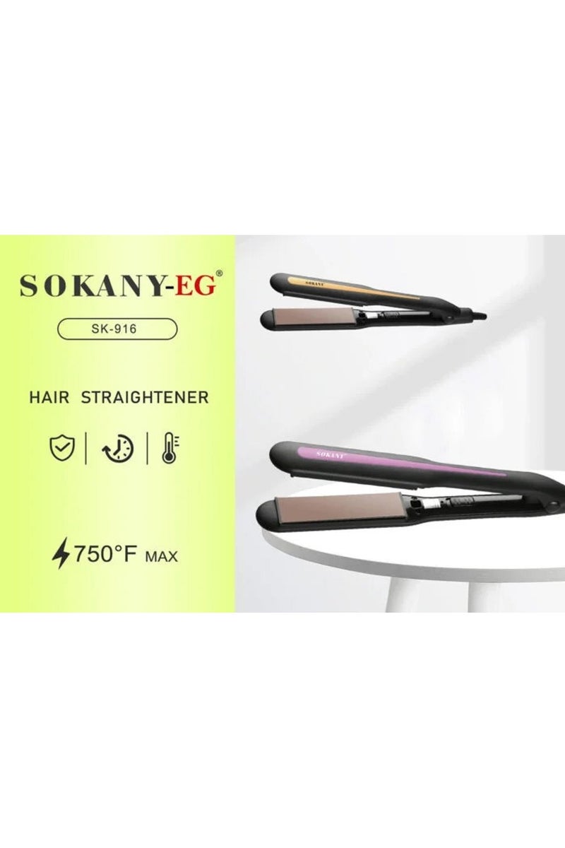 sokany SK-916 Professional Hair Straightener Max 750 °F - Image 2