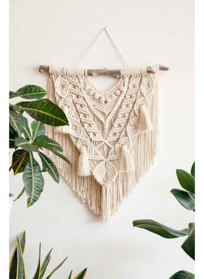 انتيكيانو مكرمية معلقة على الحائط، على الطراز البوهيمي - Image 1