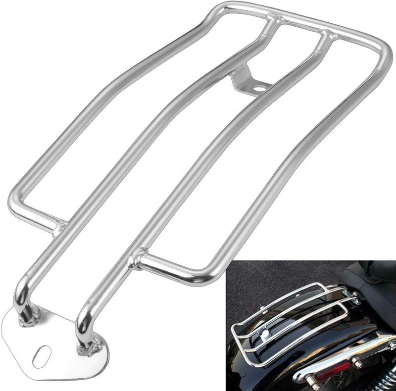 KATUR Motorcycle Luggage Rack Support Shelf for Harley XL Sportsters 883 XL1200 (1985-2003) - Silver - Image 1