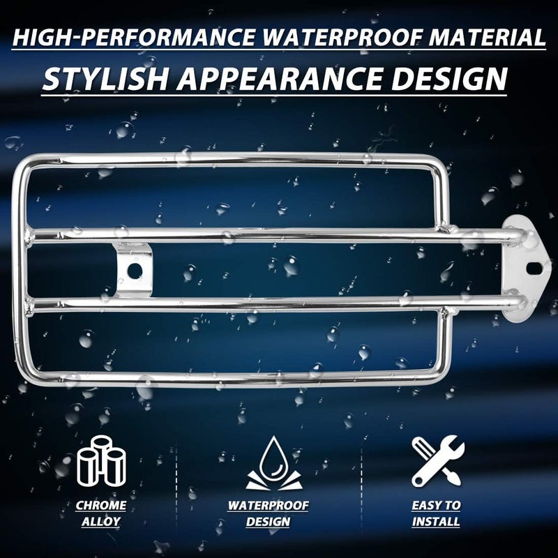 KATUR Motorcycle Luggage Rack Support Shelf for Harley XL Sportsters 883 XL1200 (1985-2003) - Silver - Image 3