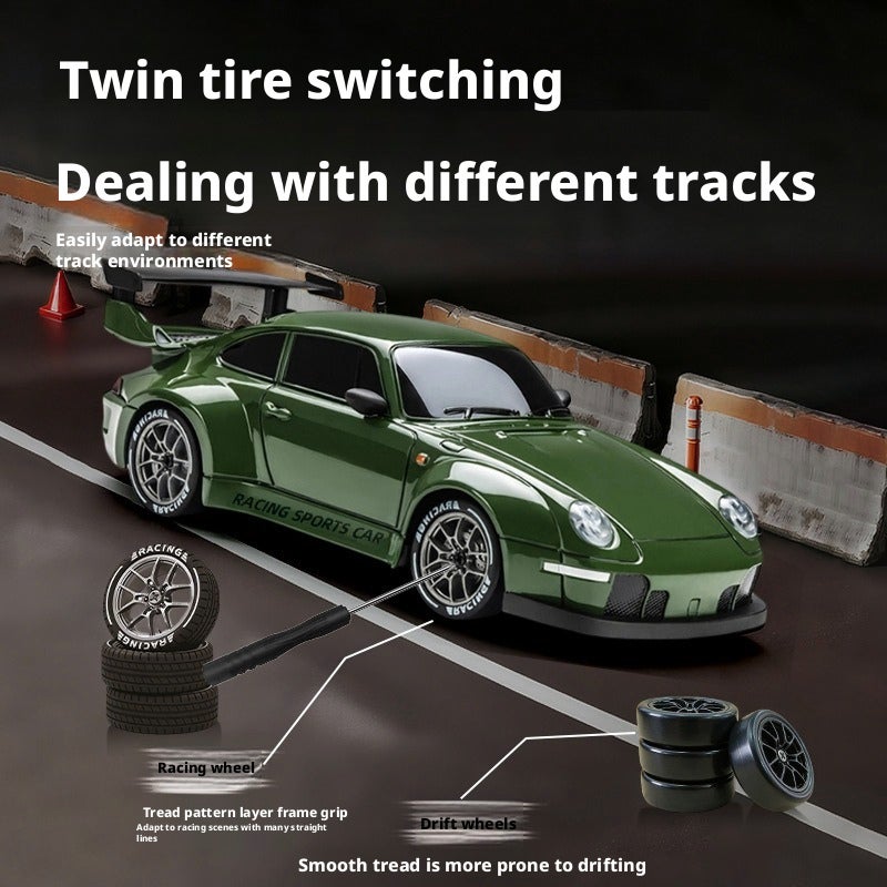 سيارة تحكم عن بعد RC 1:24، سباق دريفت 4WD مع تأثير النار - Image 4