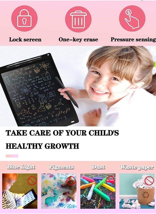 Generic LCD Writing Tablet for Kids, 12 Inch Electronic Drawing Board Digital Writing Pad with Colorful Screen, Erasable Doodle Board Handwriting Drawing Tablet Educational Toy Gift for Boys Girls  - Image 5