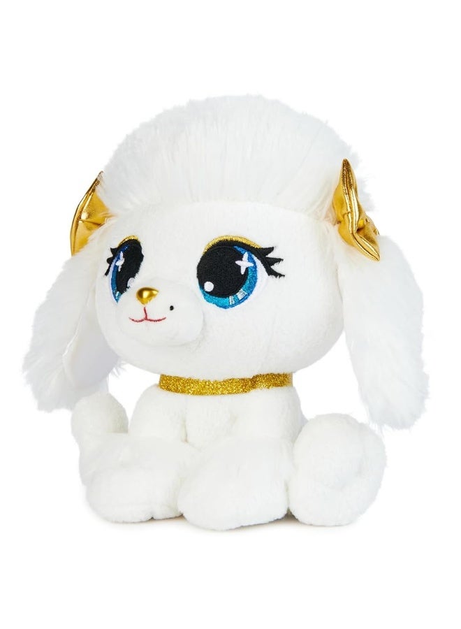 GUND P.Lushes Designer Fashion Pets Catalina Monroe Premium Poodle Puppy Stuffed Animal, White and Gold, 6â€ - Image 4