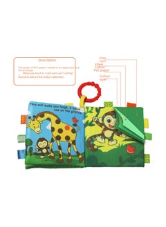 Generic 0-3 Years Old Baby Cloth Book Baby Toy Cloth Book Baby Teaching Aids Development Intelligence Early Education Literacy Cloth Book-Color:CP4963-1 Lion  - Image 4