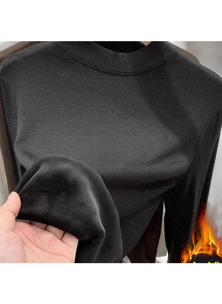 Generic - Warm Long Sleeve Autumn-Winter Tee Mocha color - Image 1