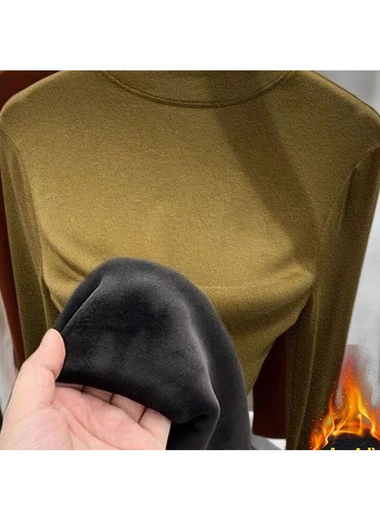 Generic - Warm Long Sleeve Autumn-Winter Tee Mocha color - Image 1