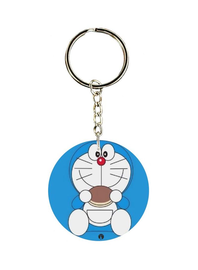 Double Sided Doraemon Printed Keychain