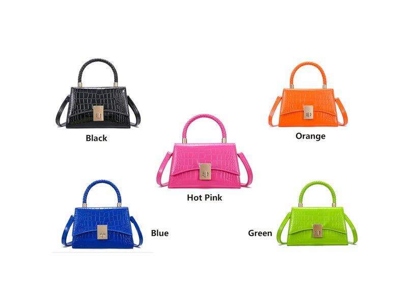 JHVYF Women Small Crossbody Bags Shoulder Bag Classic Satchel Handbags Ladies Cute Purses Satchels bag mini purse Orange - Image 4