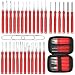 Anglekai 304P Terminal Pin Removal Tool Kit Electrical Connector Depinning Tool Terminal Pin Extractor Kit Wire Release Tool for Car Household Devices Red - Image 2