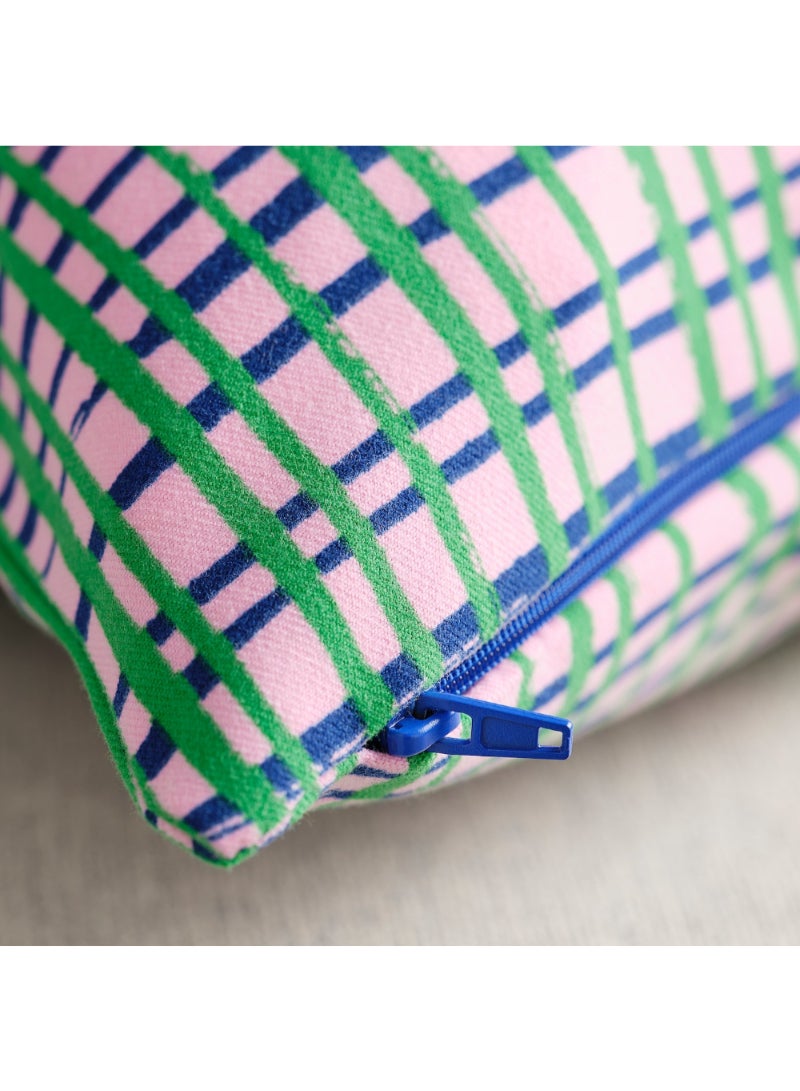 Cushion Cover Pink/Blue Green 50X50 Cm - Image 4