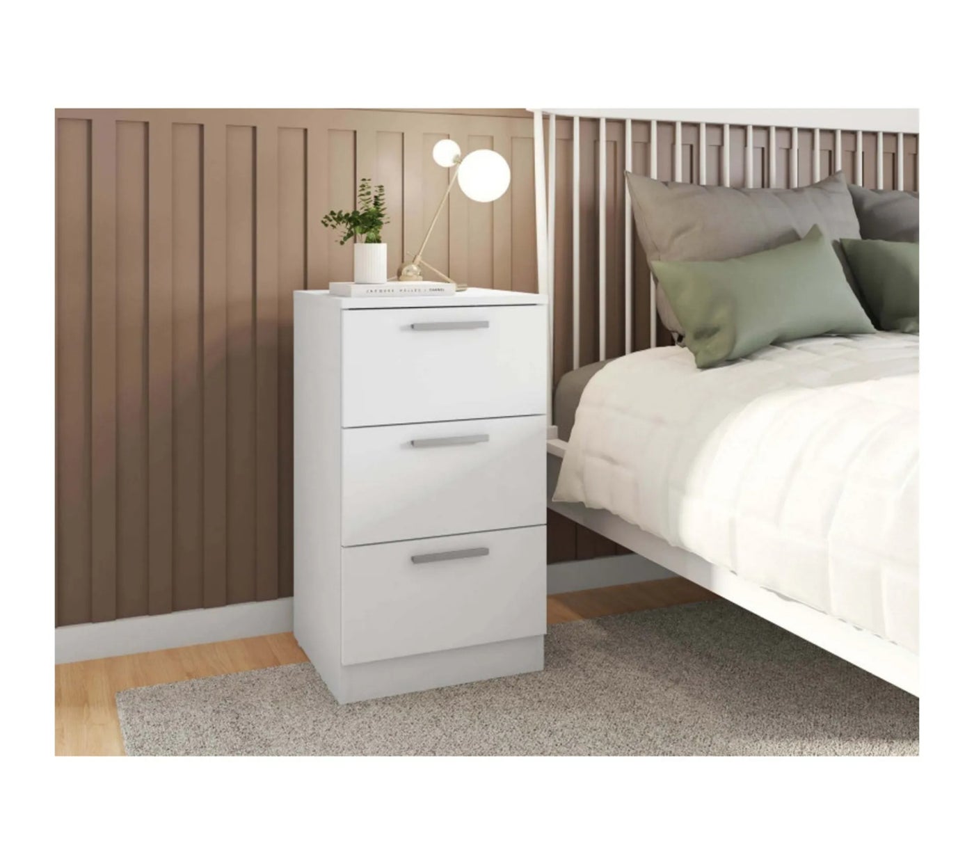 Modern MDF nightstand - Height 70 cm - Width 40 cm - Depth 36 cm, from Furniture Store.