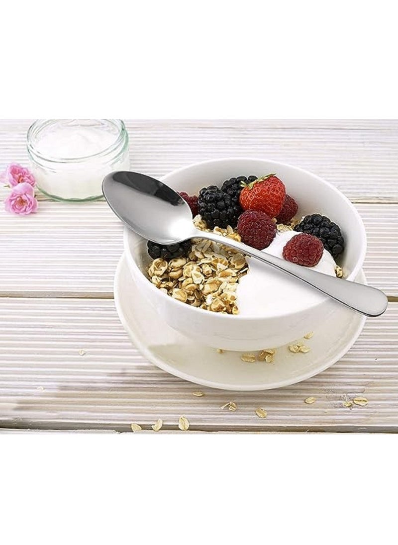 Generic ملعقة شاي من الفولاذ المقاوم للصدأ مكونة من 12 قطعة، مقاس 6.7 بوصة  - Image 4