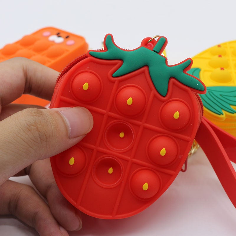 Anti-Rodent Pioneer Coin Purse Silicone Children'S Coin Purse Mini Coin Purse Keychain Press Release Pressure - Image 4
