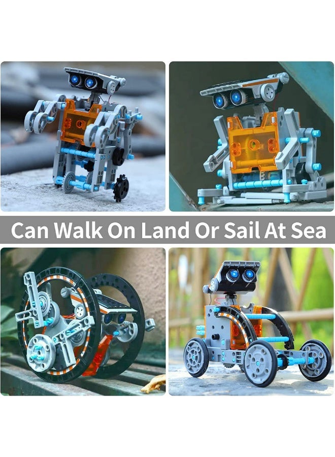 Children's educational 12-in-1 self-assembled solar assembly toy car and 12-in-1 intelligent robot toy - Image 5