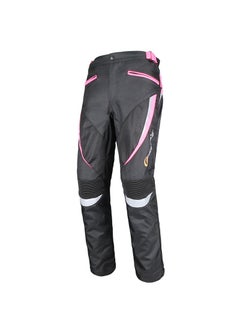 Generic RidingTribe HP-20 ladies motorcycle riding pants slim breathable summer waterproof anti-fall motorcycle pants Pink 4XL 