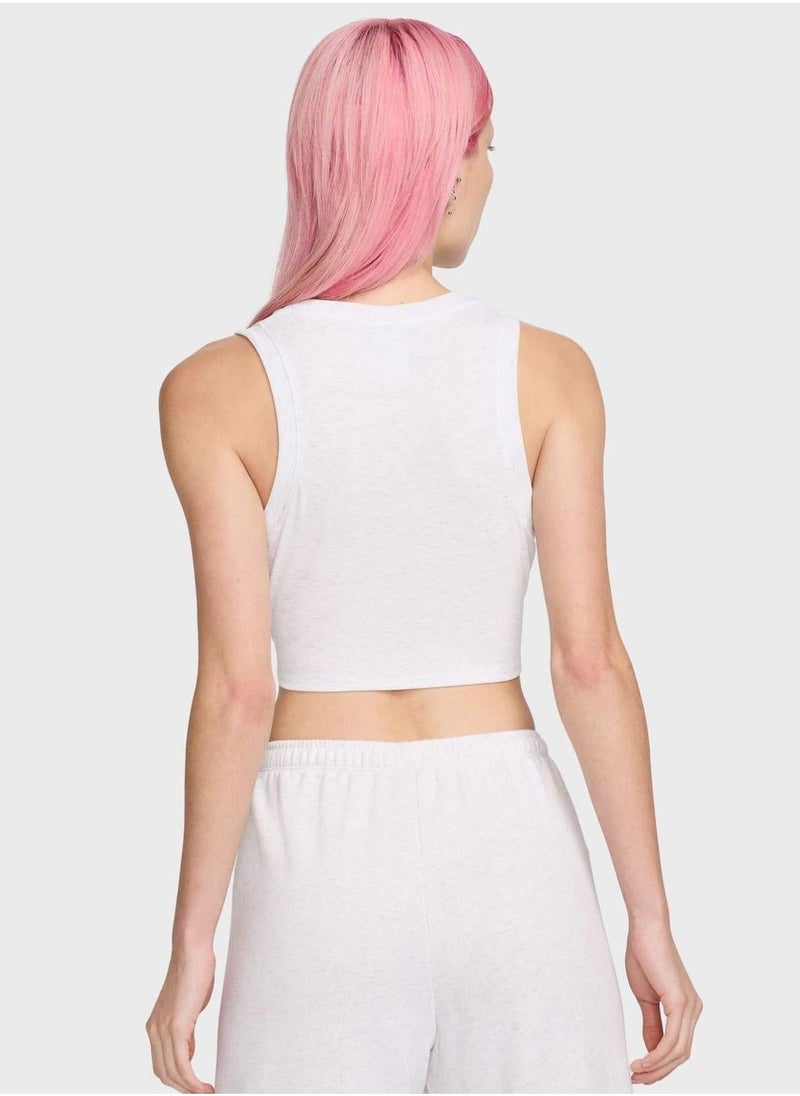 Nike Nsw Essential Ribbed Crop Tank - Image 2
