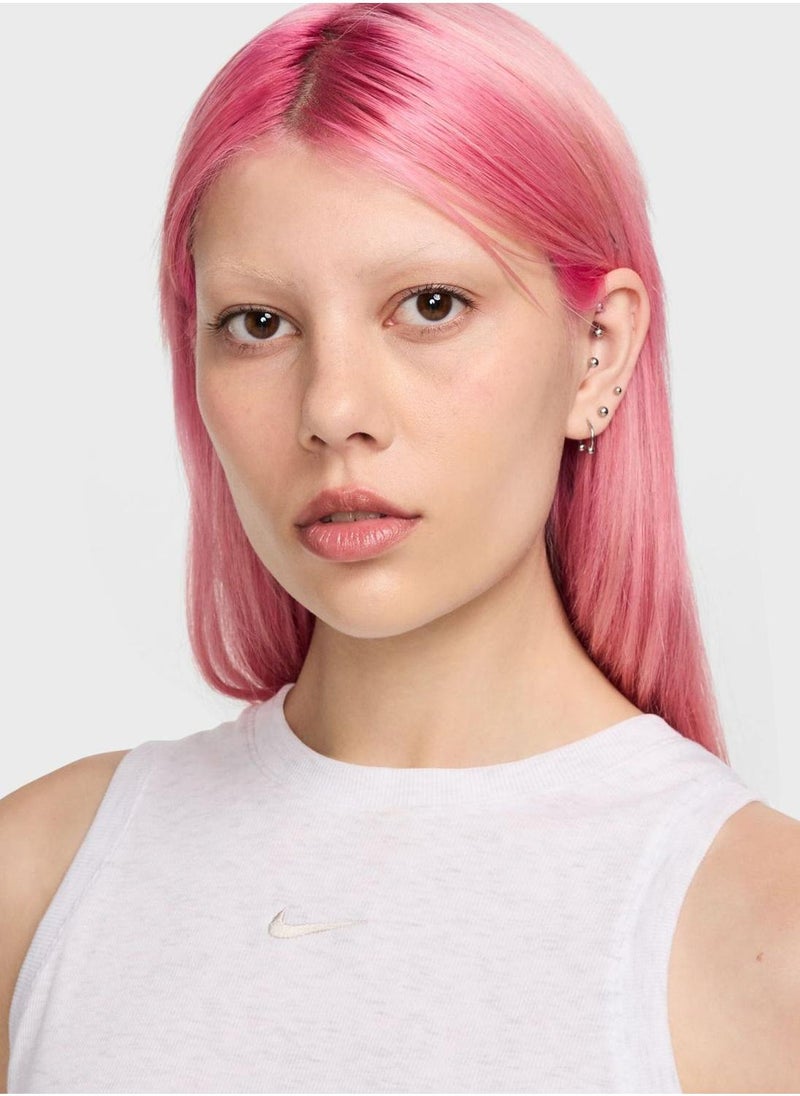 Nike Nsw Essential Ribbed Crop Tank - Image 3