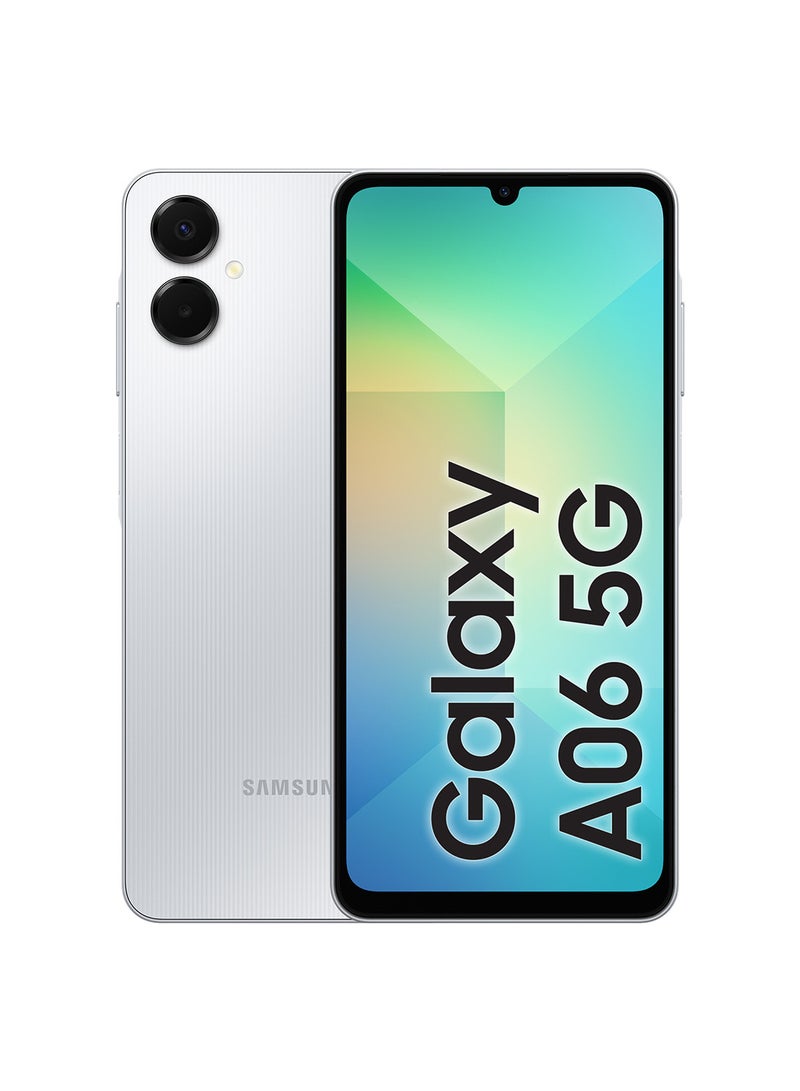 سامسونج جالاكسي A06 5G ثنائي الشريحة رمادي فاتح 6 جيجابايت رام 128 جيجابايت - نسخة الشرق الأوسط - Image 1