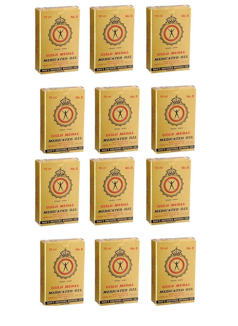GOLD MEDAL Gold Medal Medicated Pain Killer Oil 10ml (Pack of 12)  - Image 1