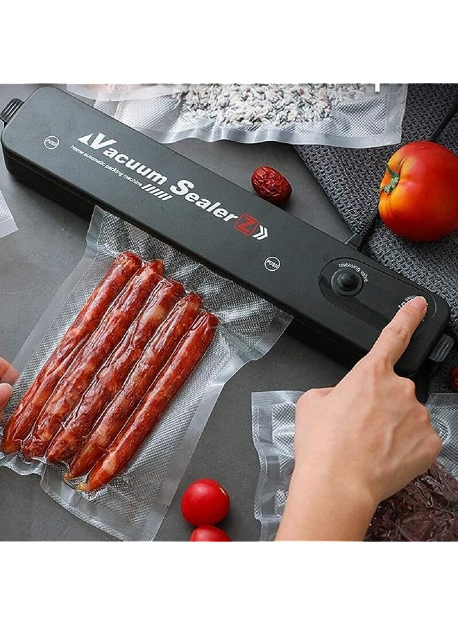 SHOWAY Vacuum Sealer, Vacuum Sealer Machine, Automatic Vacuum Air Sealing System For Food Preservation And Sous-Vide, Food Saver Automatic Food Vacuum Sealer With Led Indicator Lights - Image 1