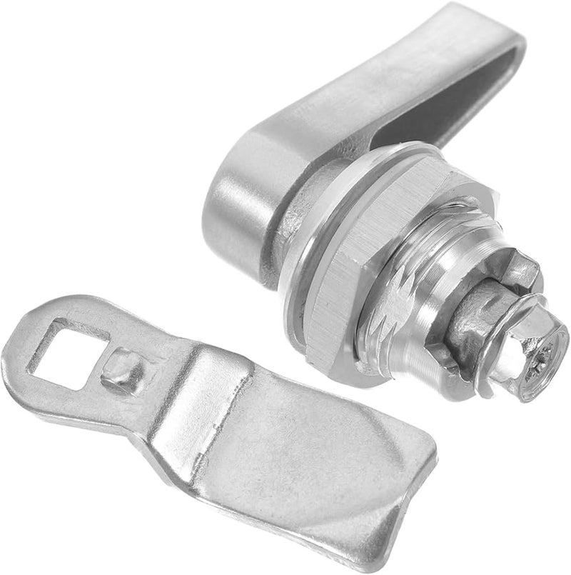 مقبض قفل صندوق الأدوات من الفولاذ المقاوم للصدأ لتدوير اللسان للخزانات والقوارب والمنازل للتخزين الآمن - Image 1