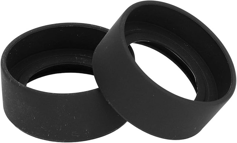 2 Pcs Black Rubber Microscope Eyepiece Eyeshields 40 42mm Flat Angle Eye Cup Replacement - Image 4
