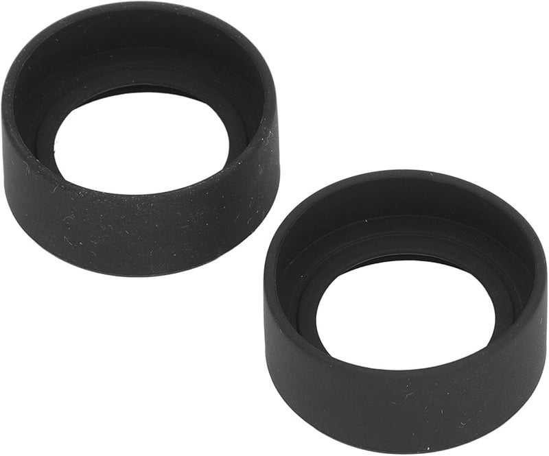2 Pcs Black Rubber Microscope Eyepiece Eyeshields 40 42mm Flat Angle Eye Cup Replacement - Image 3