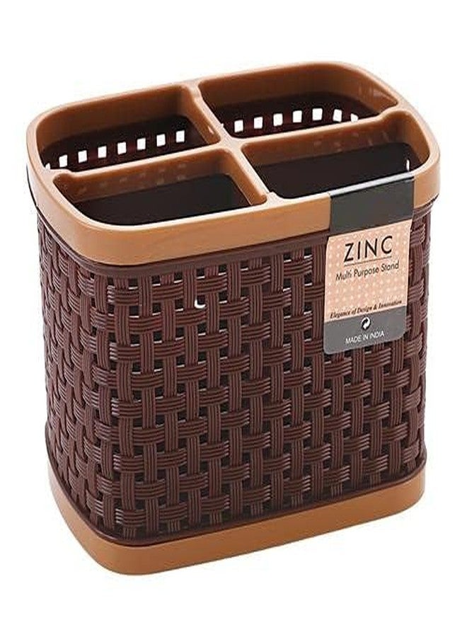 EAGEAN Empty Cutlery Holder Case Suitable For Dessert Spoons, Table Spoons, Tea Spoons, Table Knives (Brown) - Image 1