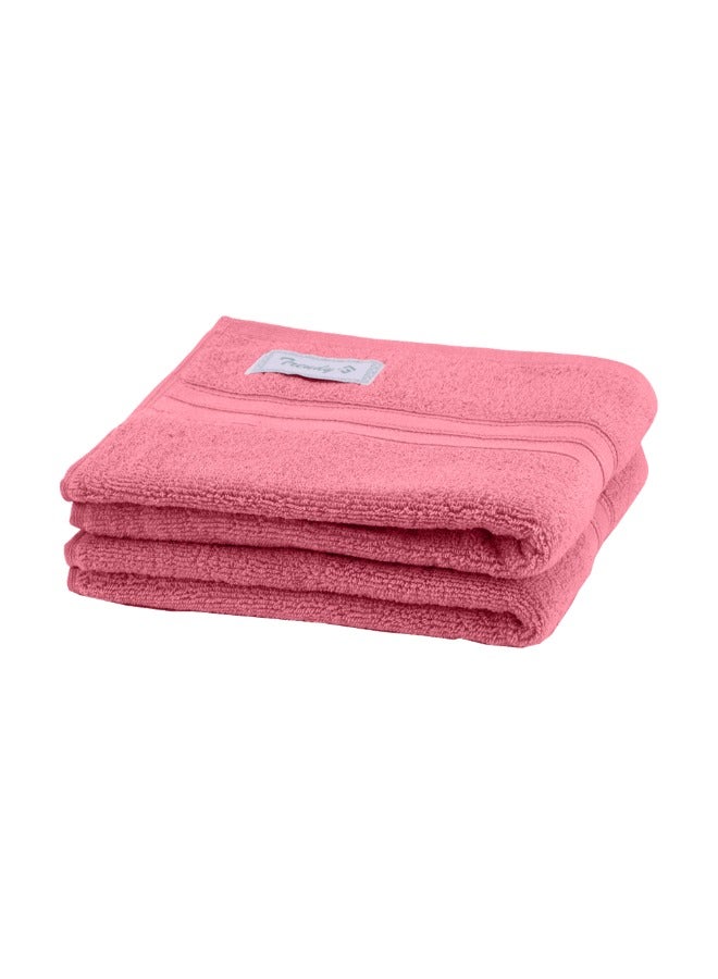 BYFT Home Trendy (Pink) Premium Cotton Hand Towel (50 X 90 Cm-Set Of 2) Highly Absorbent, High Quality Bath Linen With Striped Dobby 550 Gsm - Image 4