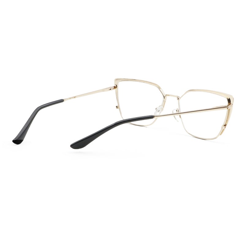 Covesato Oversized Metal Frame Reading Glasses For Women Fashion Cat Eye Ladies Readers (Pink 1.50) - Image 5