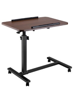 Micasa High Quality Standing Laptop Table with Wheels Brown and Black 11 x 47 x 67 cm LV-6045  - Image 1