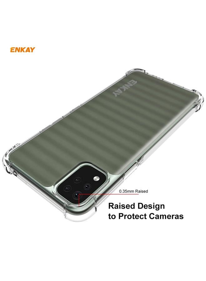 إنكاي جراب لهاتف LG K42 Hat-Prince، جراب TPU شفاف مقاوم للصدمات، غطاء ناعم مضاد للانزلاق - Image 3