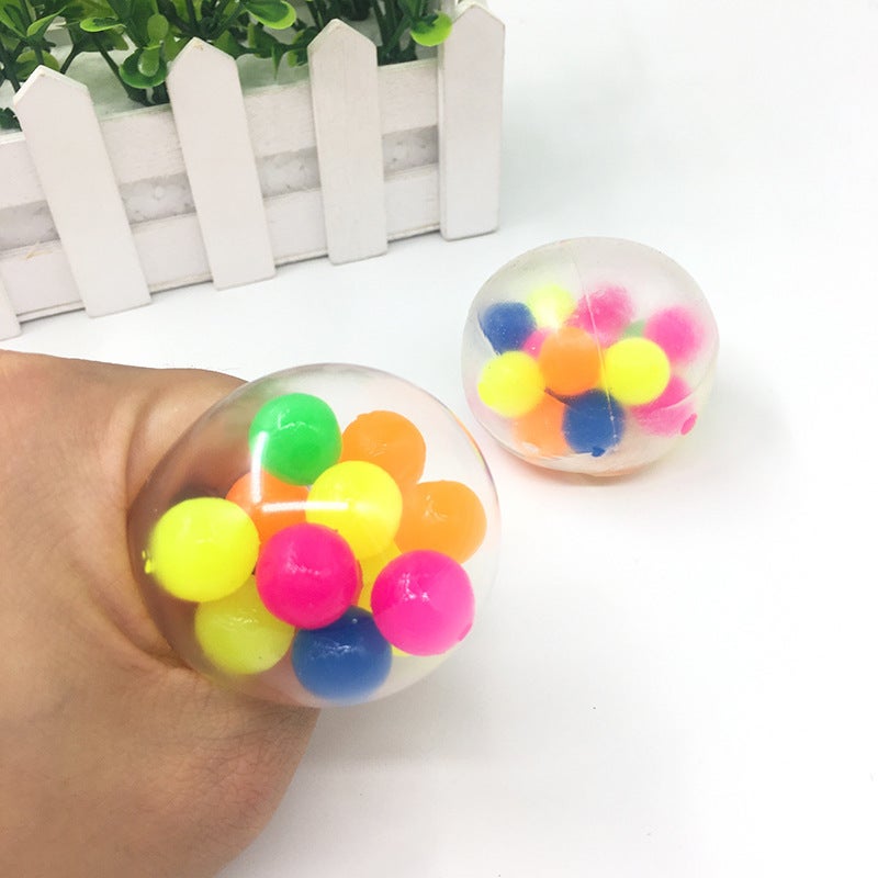 SN Cross-Border Supply New Style Foam 8cm Glowing Prickly Ball with Light TPR Big-Eyed Air Ball Stress Relief Squeeze Toy - Image 4