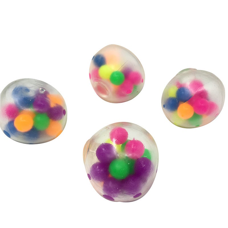 SN Cross-Border Supply New Style Foam 8cm Glowing Prickly Ball with Light TPR Big-Eyed Air Ball Stress Relief Squeeze Toy - Image 2