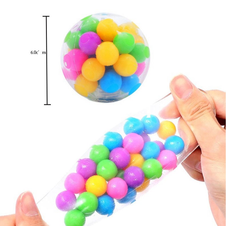 SN Cross-Border Supply New Style Foam 8cm Glowing Prickly Ball with Light TPR Big-Eyed Air Ball Stress Relief Squeeze Toy - Image 5