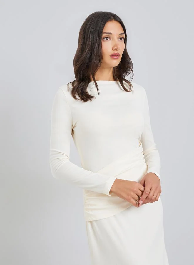 ستايلي فستان طويل بنمط لف